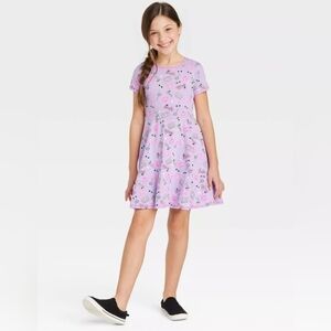 Girls Barbie dress purple size 10-12
